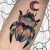 A beetle tattoo by Edmonton tattoo artist Jazann.