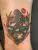 A photo of a bigfoot tattoo by Edmonton tattoo artist Dylan Lightbourn.