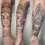 A buddha portrait tattoo by Edmonton tattoo artist Casja.