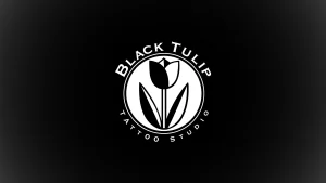 A cover photo of the logo for Black Tulip Tattoo Studio