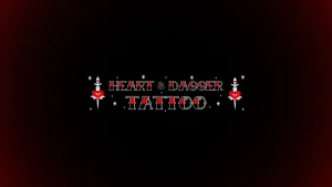 A cover photo of the Heart & Dagger Tattoo logo.