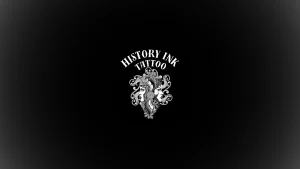 A cover photo of the History Ink Tattoo logo.