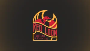 A cover photo of the Red Loon Tattoo & Piercing logo.