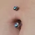 A simple barbell navel piercing by Edmonton piercer Autumn Laschuk