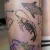 A crawfish tattoo by Edmonton tattoo artist Susanna Wong.