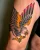 An eagle tattoo by Edmonton tattoo artist Emma Plamondon.