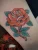 A rose tattoo by Edmonton tattoo artist Dani.