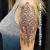 An ornamental elephant tattoo by Edmonton tattoo artist Marcy Nielsen.